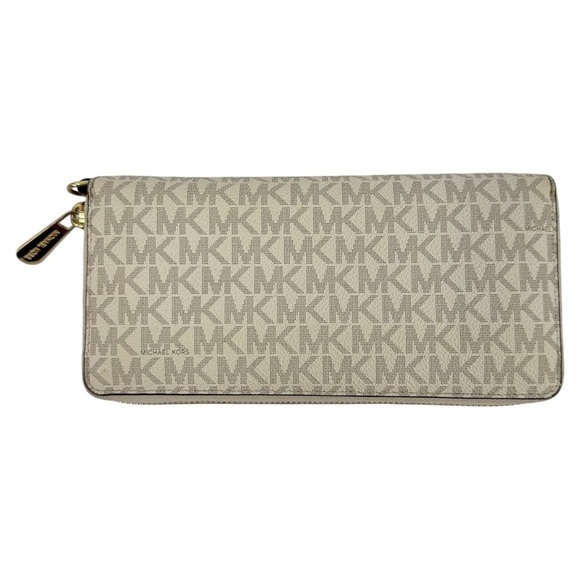 Michael Kors Jet Set Logo Continental Wristlet Wallet *missing wristlet handle - Picture 2 of 11